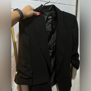 Zara Blazer with Rolled Up Sleeves